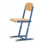 Schülerstuhl, vorn abgerundete Sitzfläche, H-Fuß, höhenverstellbar von 38-46 cm, 